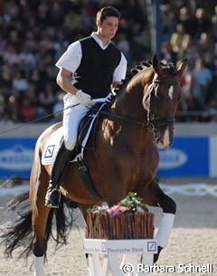 A Team Wittig rider on the young Balmoral (by Breitling)