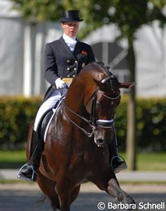 Emma Hindle and Lancet (Wenzel x Shogun). Hindle has been the consistent anchor rider for the British team. The pair finished 13th in the Special and in the Kur.