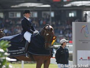Isabell Werth is the 2007 Aachen Grand Champion :: Photo © Barbara Schnell