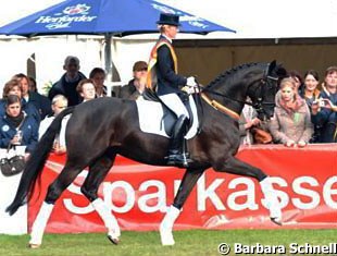 Helen Langehanenberg also won the title with Silberaster OLD