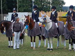The Belgian pony team: Van Olst, van Ingelgem, Verwimp and Fairchild