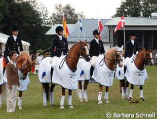 The gold medal winning German team