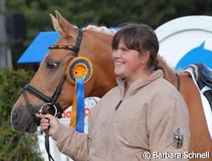 Dulcia's long time groom Clarissa was also at the European Championships