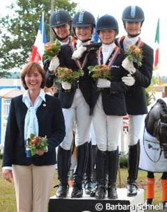 The Dutch silver medal winning team