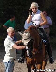 Jan Brink was in Nussloch coaching Swedish junior Sara Bergström-Källström