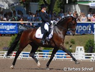 Chantal van Lanen on Beaujolais at the 2007 European Junior Riders Championships :: Photo © Barbara Schnell