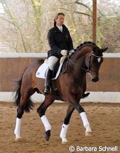 Katja Camp and the beautiful Trakehner stallion Kasimir