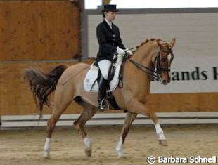 Lina Claren and the lovely, petite Diddi's Amore placed fifth.