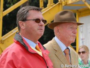 The owners on the sideline: Holger Schmezer (Hinnerk TSF) and Uwe Schulten-Baumer (River of Joy)