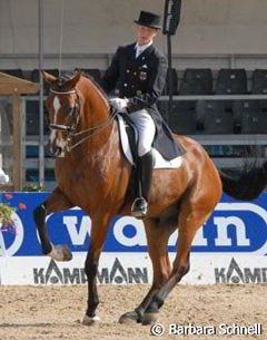 Falk Stankus and Lancelot competed in the Piaff Forderpreis class