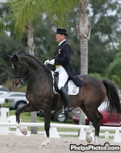 Michael Barisone and Neruda at the 2008 Palm Beach Dressage Derby :: Photo © Mary Phelps