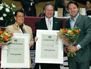 Aachen show organizers Helen Rombach and Frank Kemperman