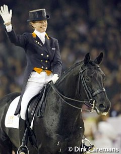 Anky van Grunsven and Painted Black at the 2007 CDI-W Mechelen :: Photo © Dirk Caremans