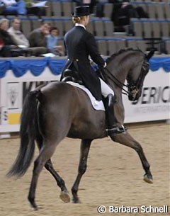 Susanne Lebek and Healey's Beluga won the Special last year, placed third this year.