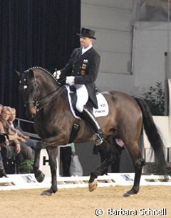 Hubertus Schmidt and his own Westfalian gelding Forest Gump NRW (by Florestan) dominated the Freestyle tour.