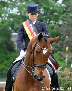Winners of the Young Rider division: Kristina Sprehe on Royal Flash.