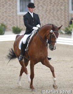 One of only two boys who competed in the dressage classes in Steinfeld: Franz Trischberger & Bourbon K