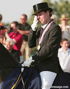 Finally a world champion's title. Susan Pape brought to tears