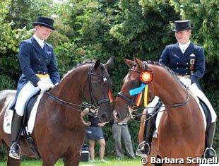 Hayley Beresford on Rhapsodie Queen, Isabell Werth on El Santo