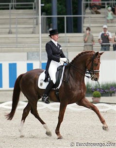 Heike Kemmer and Bonaparte at the 2008 CDIO Aachen :: Photo © Astrid Appels