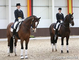 Sanneke Rothenberger and Angela Krooswijk during the prize giving