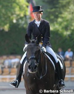 Helen Langehanenberg is pleased with her ride on Responsible