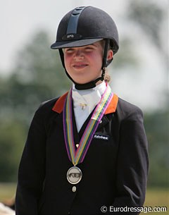 Silver for Antoinette te Riele at the 2008 European Pony Championships :: Photo © Astrid Appels