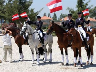 The Austrian junior riders team