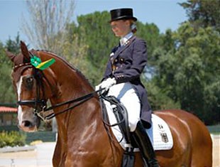 Sanneke Rothenberger on Paso Doble at the 2008 European Junior Riders Championships