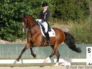 Sanneke Rothenberger on Paso Doble at the 2008 European Junior Riders Championships :: Photo © Paul van Oers