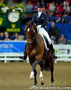 Anke ter Beek and Kaiser Wilhelm at the 2008 CDI-W Gothenburg 