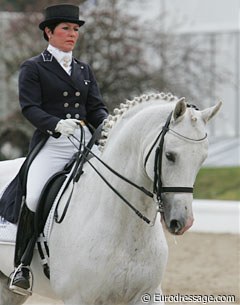 Jeannette Haazen on the Belgian warmblood stallion Quicksilver (Latano x Touch of Fairway xx)