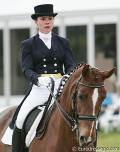 Chinese Lina Liu and Piroschka at the 2008 CDI Hagen