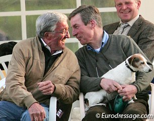 Siegfried Peilicke (left) having a laugh at the 2008 CDI Hagen :: Photo © Astrid Appels