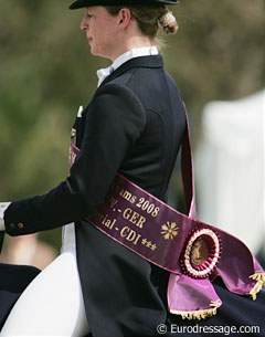 The champion's sash