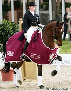 Isabell Werth and Satchmo win at the 2008 CDI Hagen