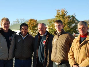 Gerd Heuschmann, Cesar Parra, Klaus Balkenhol, and Christian Carde far right at the symposium