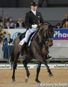 Wolfram Wittig on his home bred Berkeley W (by Breitling W)