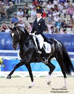 Courtney King and Mythilus at the 2008 Olympic Games :: Photo © Sue Stickle