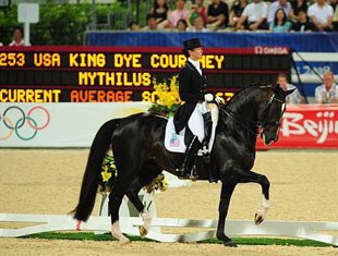 Courtney King and Mythilus at the 2008 Olympic Games :: Photo © Diana DeRosa