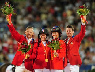 The gold medal winning American show jumping team :: Photo © Diana DeRosa