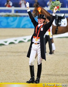 Anky van Grunsven wins her third gold at the 2008 Olympic Games :: Photo © Franz Venhaus