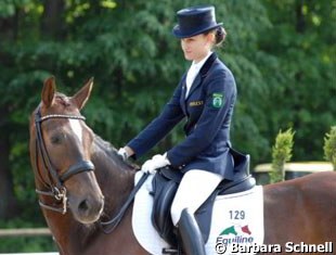 Louisa Luttgen on the Danish bred Oldenburg mare Dreamy