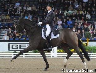 Dieter Laugks on Weltall VA, a horse which improved Salzgeber's GPS world record at the CDI Neumunster (82.56%)