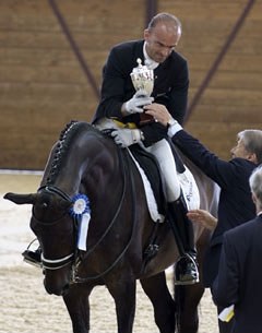 Pierluigi and Flourian during the award ceremony