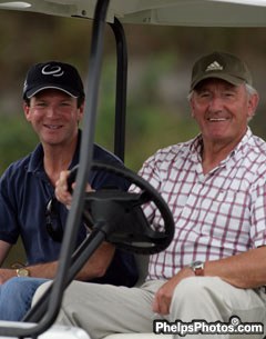 USEF Dressage Director Gil Merrick and U.S. Team Trainer Klaus Balkenhol :: Photo © Mary Phelps
