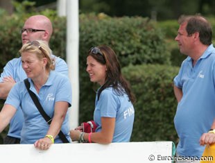 The Finnish delegation rooting for Stella Hagelstam