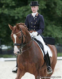 Dutch Frances Blommers on Rosenthaler (by Rosenkavalier), a horse she discovered in Belgium