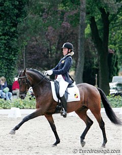 Belgian Noemie Goris on Bundeschampionate finallist Alexandra Dumas.