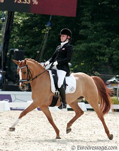 Danish Sofie Hougaard competed Bundeschampionate Champion Dornika in the CDI tour